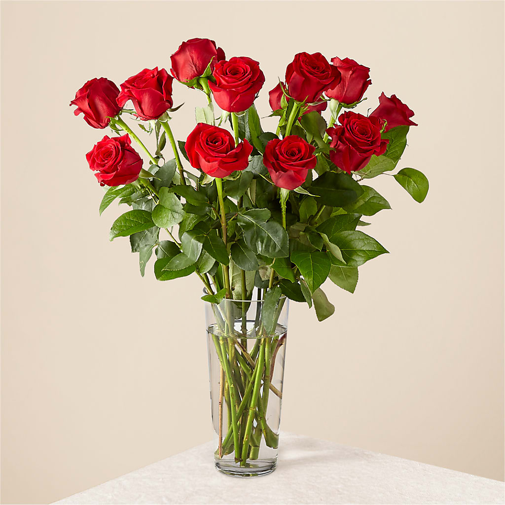 Long Stem Red Rose Bouquet – AIMEE'S FLOWERS, San Diego CA