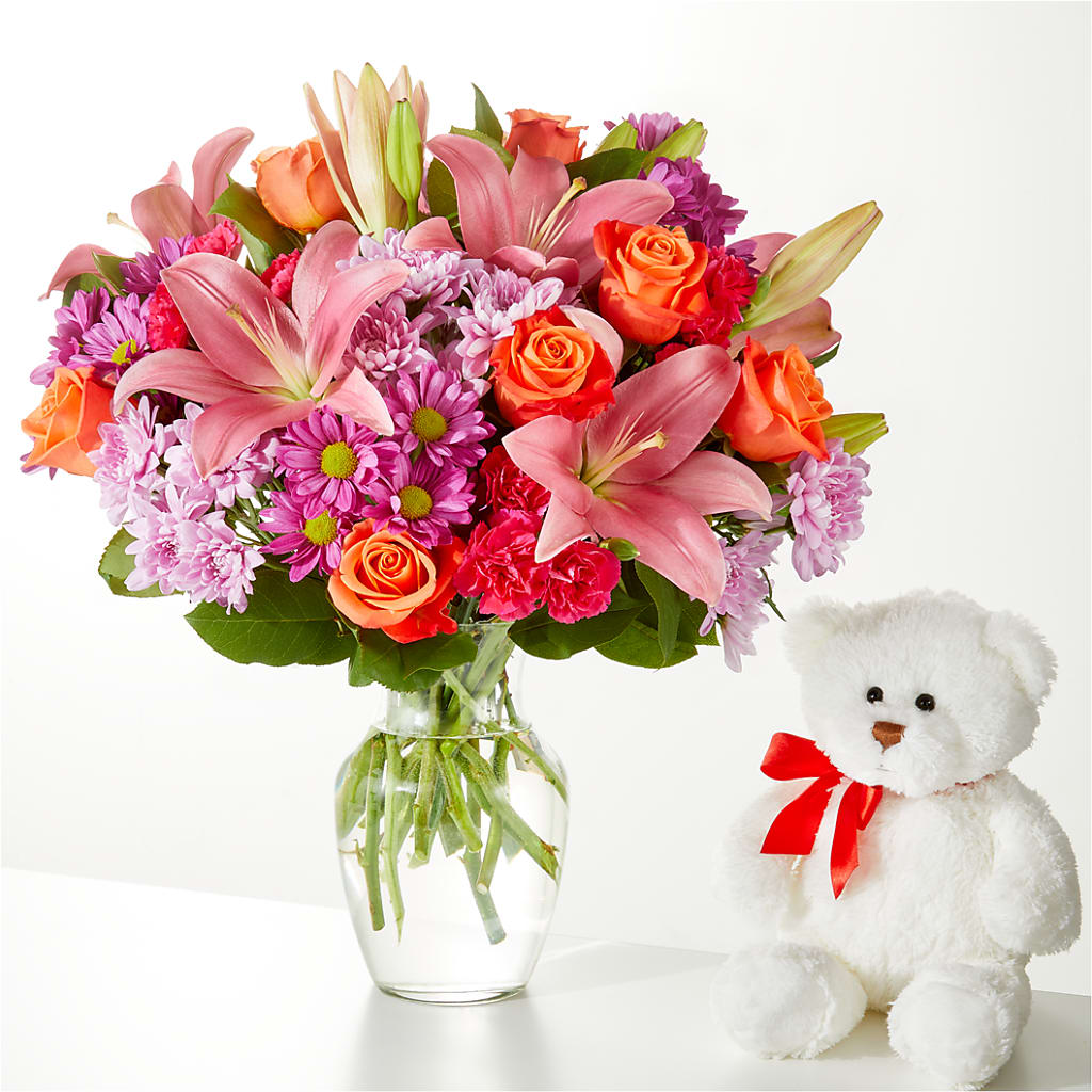 One and Only Bouquet and Bear Bundle – AIMEE'S FLOWERS, San Diego CA