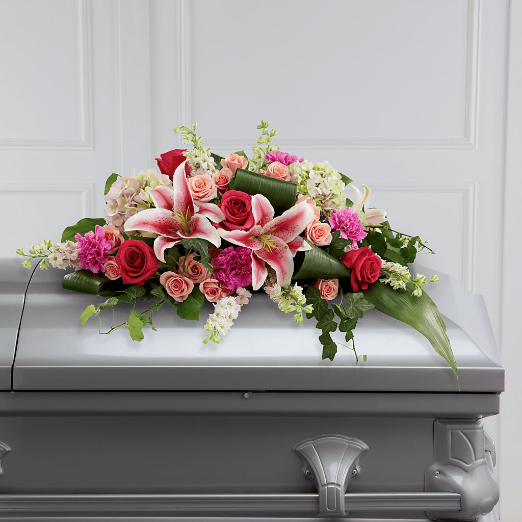 Splendid Grace Casket Spray – AIMEE'S FLOWERS, San Diego CA