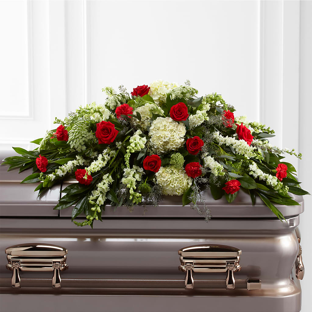 Sincerity Casket Spray – AIMEE'S FLOWERS, San Diego CA