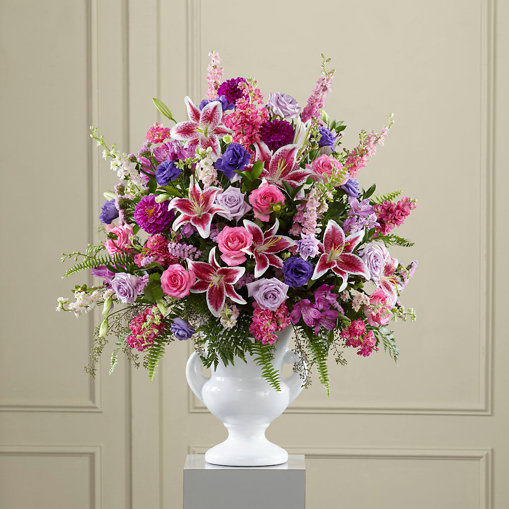 Peaceful Tribute Arrangement – AIMEE'S FLOWERS, San Diego CA