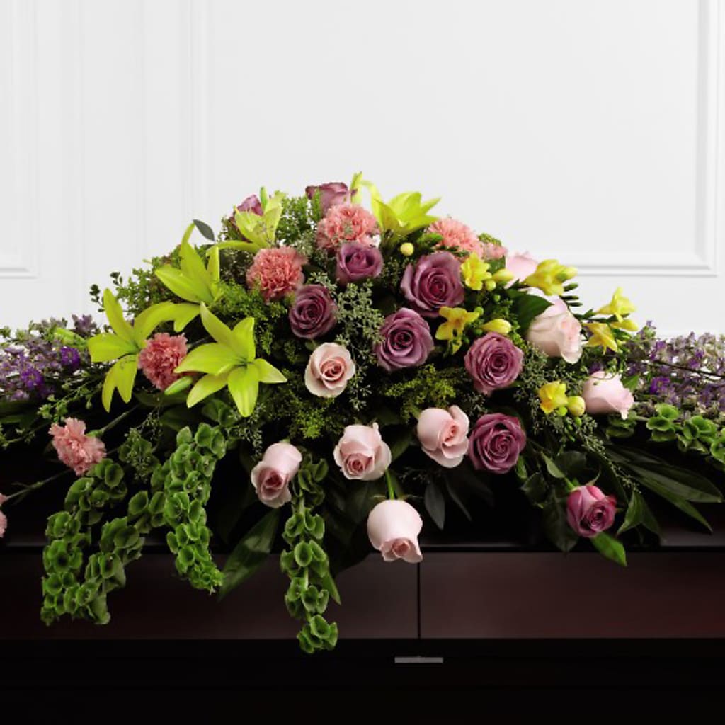 Forever Beloved Casket Spray – AIMEE'S FLOWERS, San Diego CA