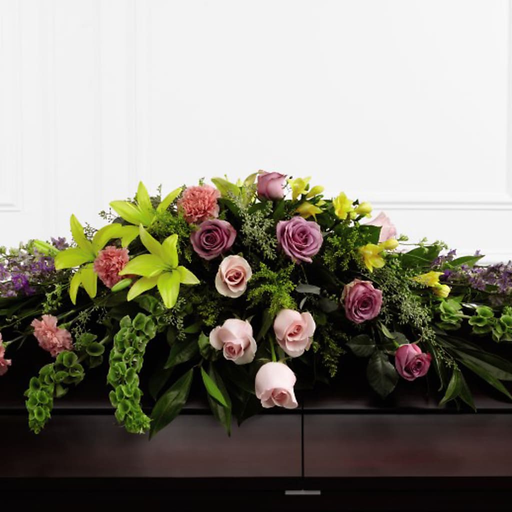 Forever Beloved Casket Spray – AIMEE'S FLOWERS, San Diego CA