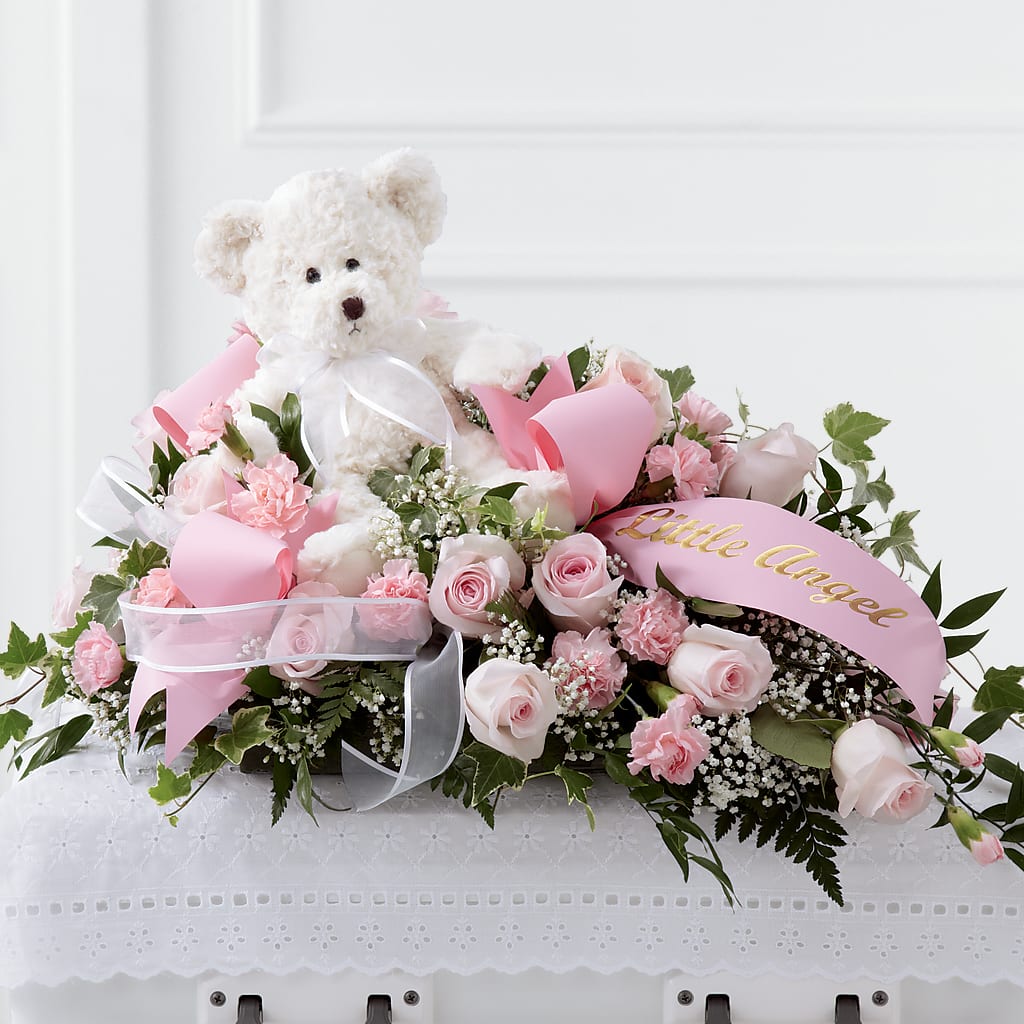 Touch of Sympathy Casket Spray – AIMEE'S FLOWERS, San Diego CA