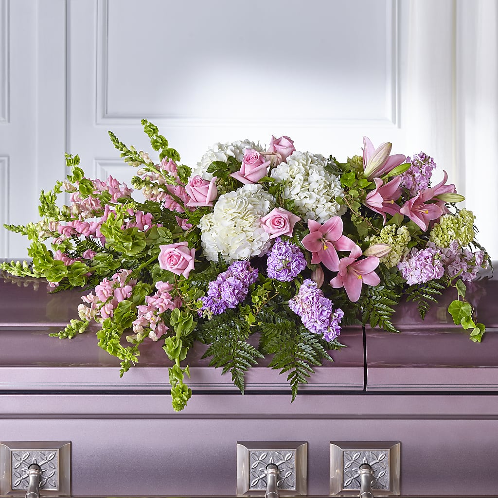 Life's Gratitude Casket Spray – AIMEE'S FLOWERS, San Diego CA