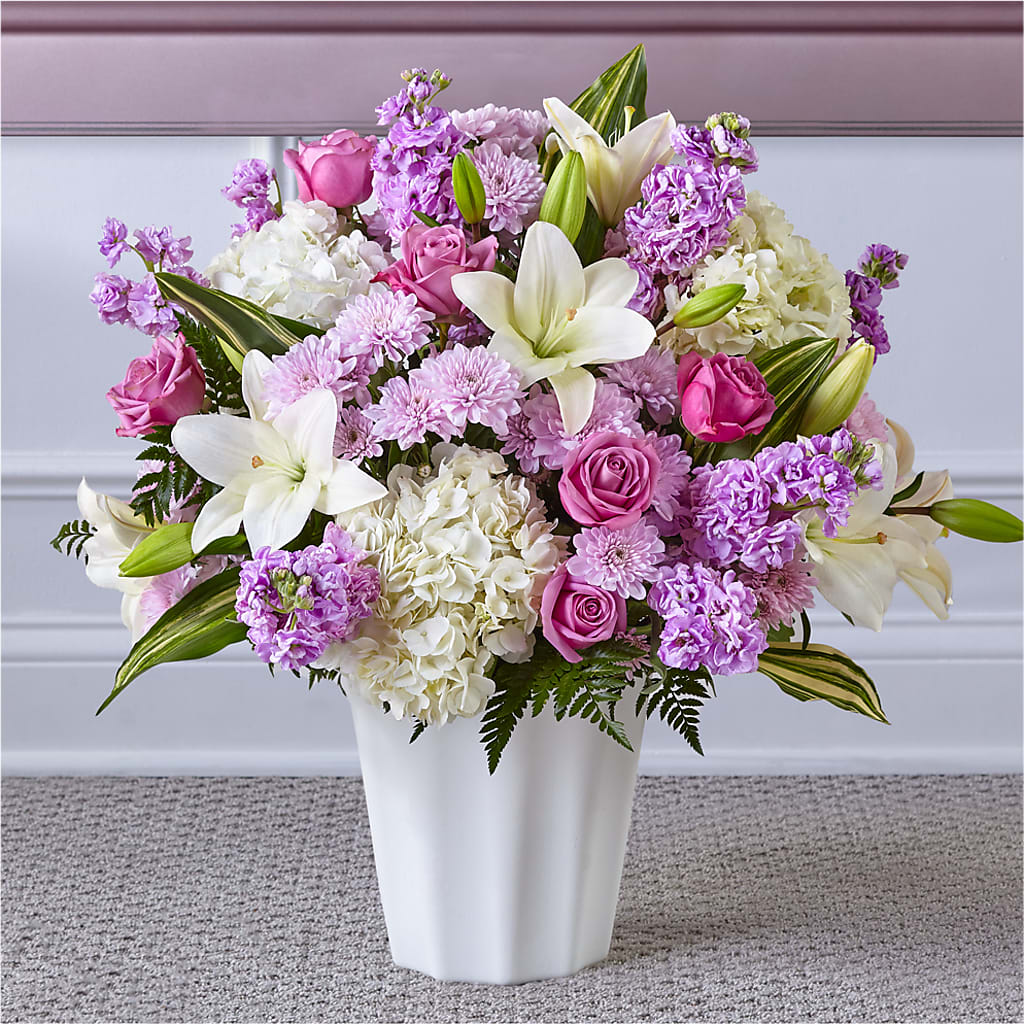 Heaven Sent Floor Basket – AIMEE'S FLOWERS, San Diego CA