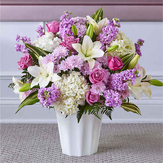 Heaven Sent Floor Basket – AIMEE'S FLOWERS, San Diego CA