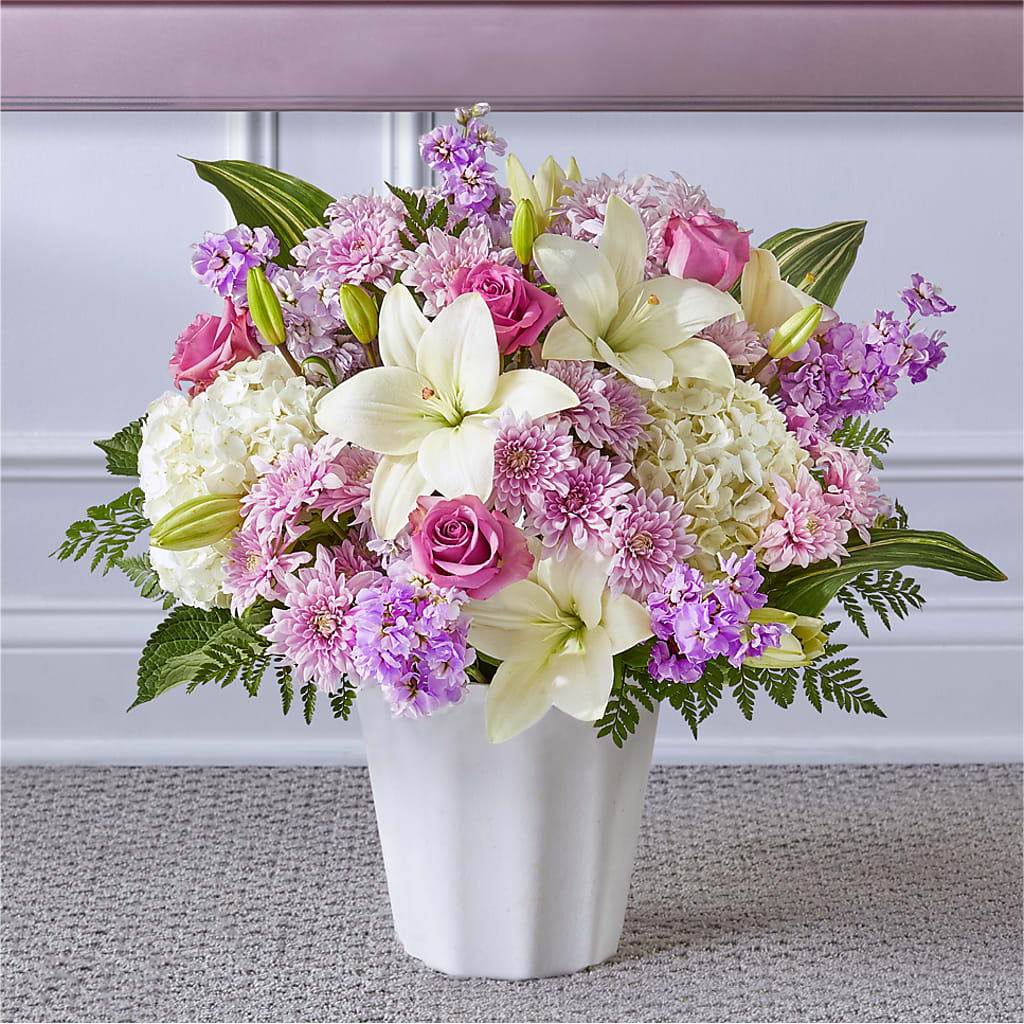 Heaven Sent Floor Basket – AIMEE'S FLOWERS, San Diego CA