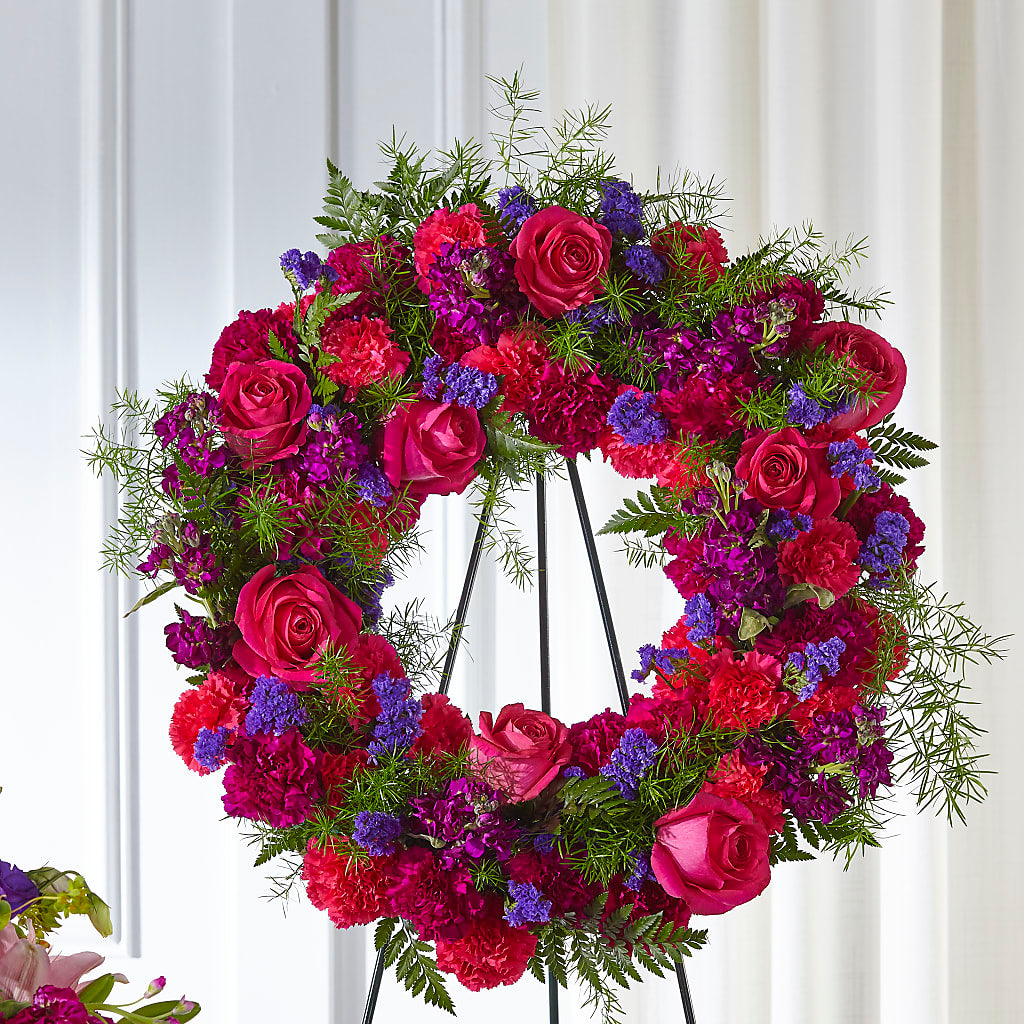 Calming Colors Wreath – AIMEE'S FLOWERS, San Diego CA