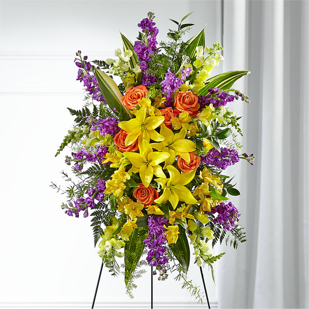 Thoughtful Prayers Standing Spray – AIMEE'S FLOWERS, San Diego CA