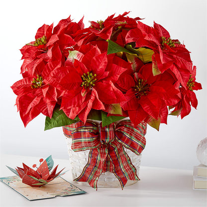 Happiest Holidays Poinsettia and Lovepop Card – AIMEE'S FLOWERS, San Diego CA