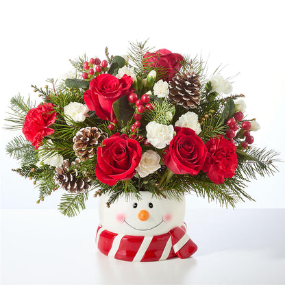 Jolly Snowman Bouquet – AIMEE'S FLOWERS, San Diego CA