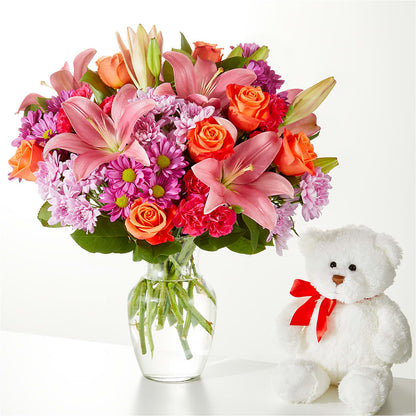One and Only Bouquet and Bear Bundle – AIMEE'S FLOWERS, San Diego CA