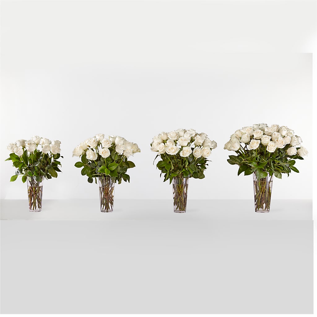 Long Stem White Rose Bouquet – AIMEE'S FLOWERS, San Diego CA