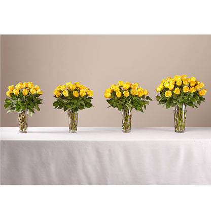 Long Stem Yellow Rose Bouquet – AIMEE'S FLOWERS, San Diego CA