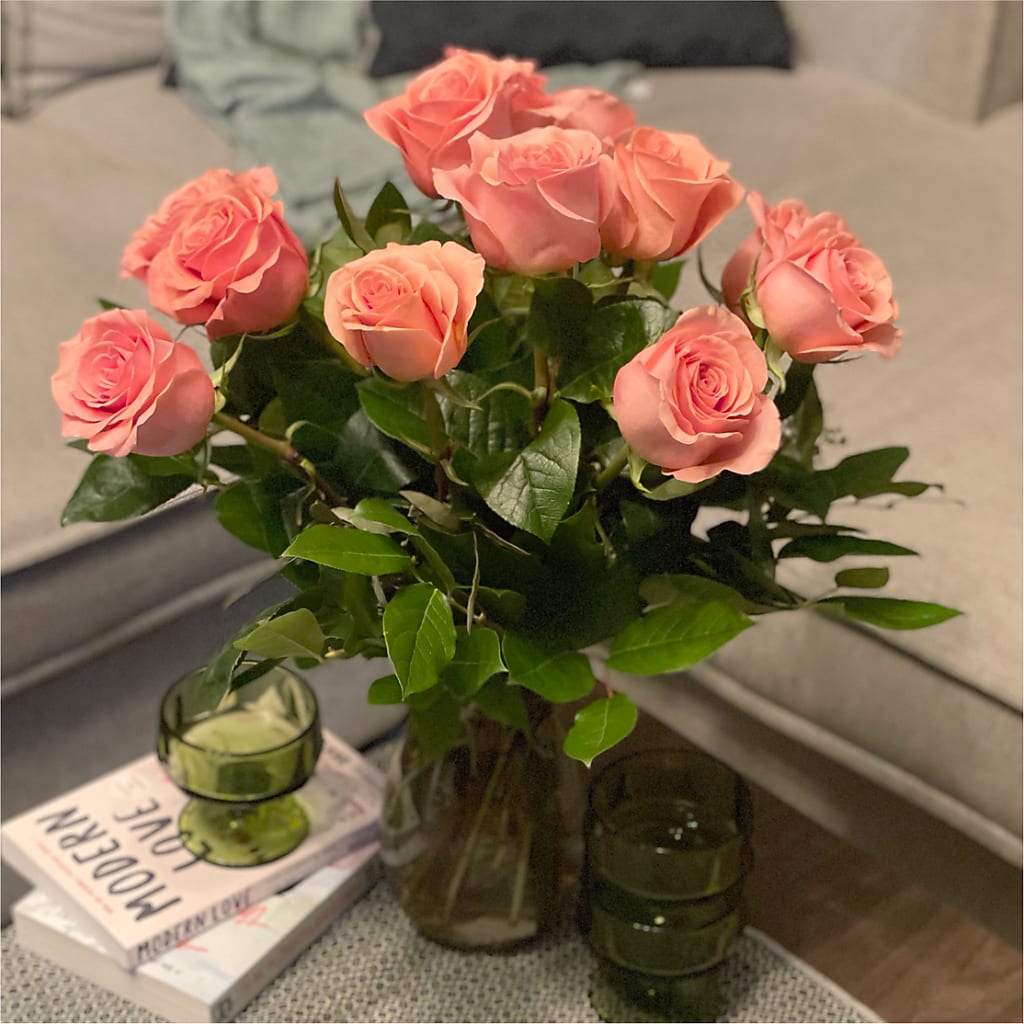 Long Stem Pink Rose Bouquet – AIMEE'S FLOWERS, San Diego CA