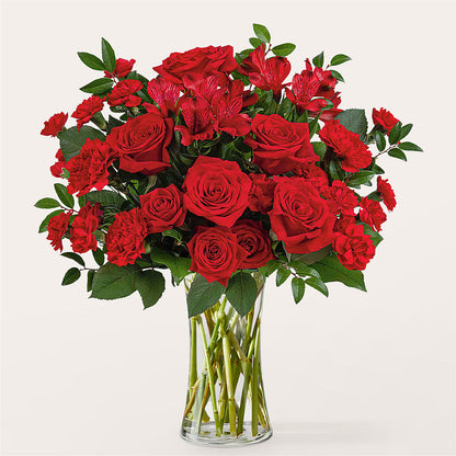 Brilliant Ruby Bouquet – AIMEE'S FLOWERS, San Diego CA