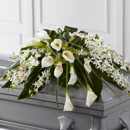 Angel Wings Casket Spray – AIMEE'S FLOWERS, San Diego CA