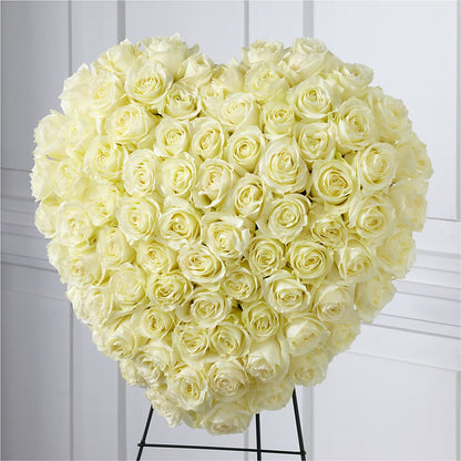 Elegant Remembrance Standing Heart – AIMEE'S FLOWERS, San Diego CA