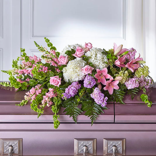 Life's Gratitude Casket Spray – AIMEE'S FLOWERS, San Diego CA