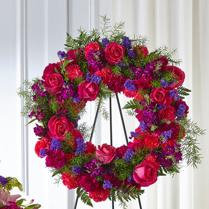 Calming Colors Wreath – AIMEE'S FLOWERS, San Diego CA