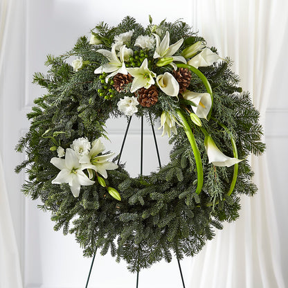 Greens of Hope Wreath – AIMEE'S FLOWERS, San Diego CA