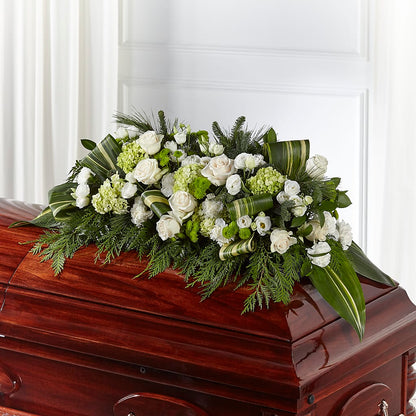 Hopeful Gesture Casket Spray – AIMEE'S FLOWERS, San Diego CA