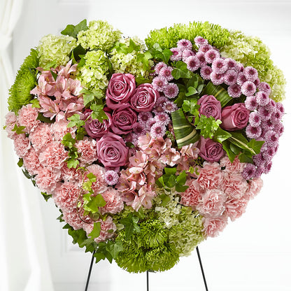Heartwarming Standing Heart – AIMEE'S FLOWERS, San Diego CA