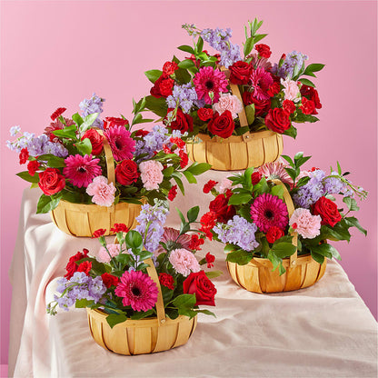Pink Picnic Basket – AIMEE'S FLOWERS, San Diego CA