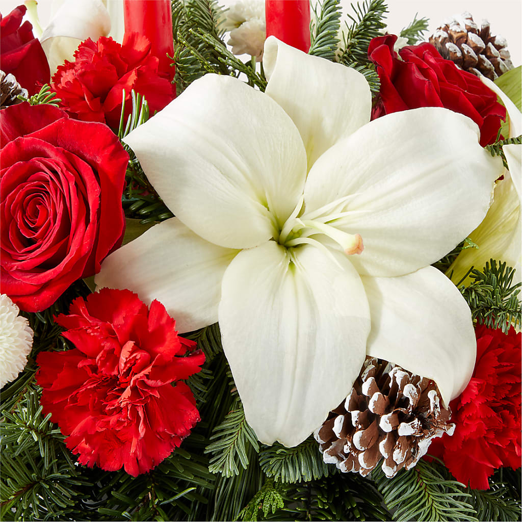 Seasonal Festivities Centerpiece – AIMEE'S FLOWERS, San Diego CA