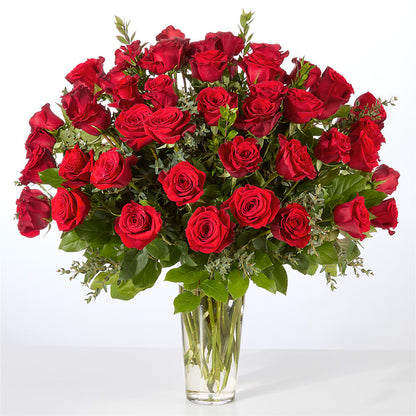 Forever Yours Fifty Stem Red Rose Bouquet – AIMEE'S FLOWERS, San Diego CA
