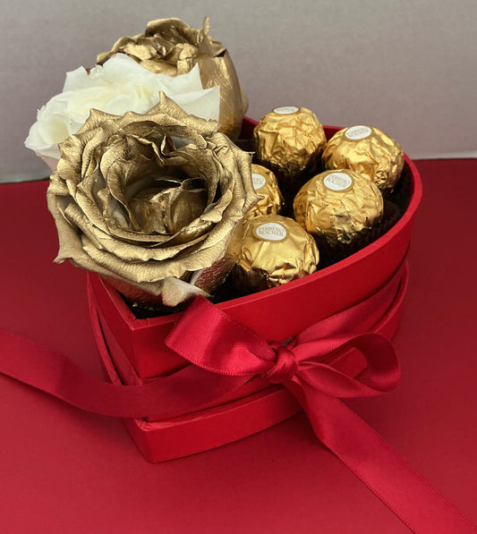 Galentine’s Day Luxury Rose & Chocolate Gift Box