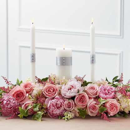Worldwide Romance Unity Candle Arrangement – AIMEE'S FLOWERS, San Diego CA